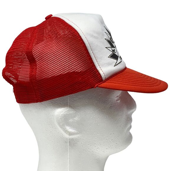 Vintage 80s Kingman Off Road Racing Trucker Hat Cap Red Arizona KORCC Snapback - Picture 4 of 8